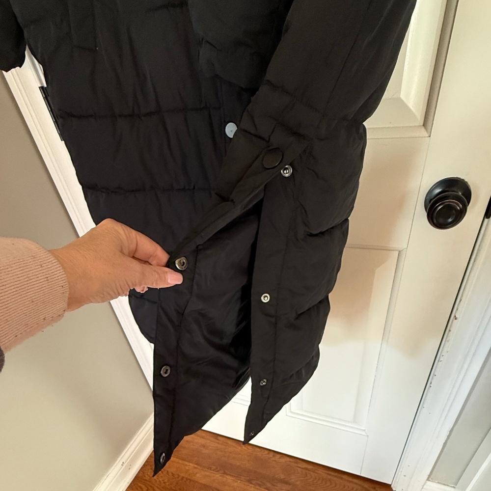 Universal Standard Everest Long Puffer Coat Black - Picture 8 of 12